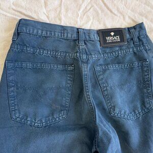 Versace Jeans Couture Women's Blue Jeans- 90s Vintage